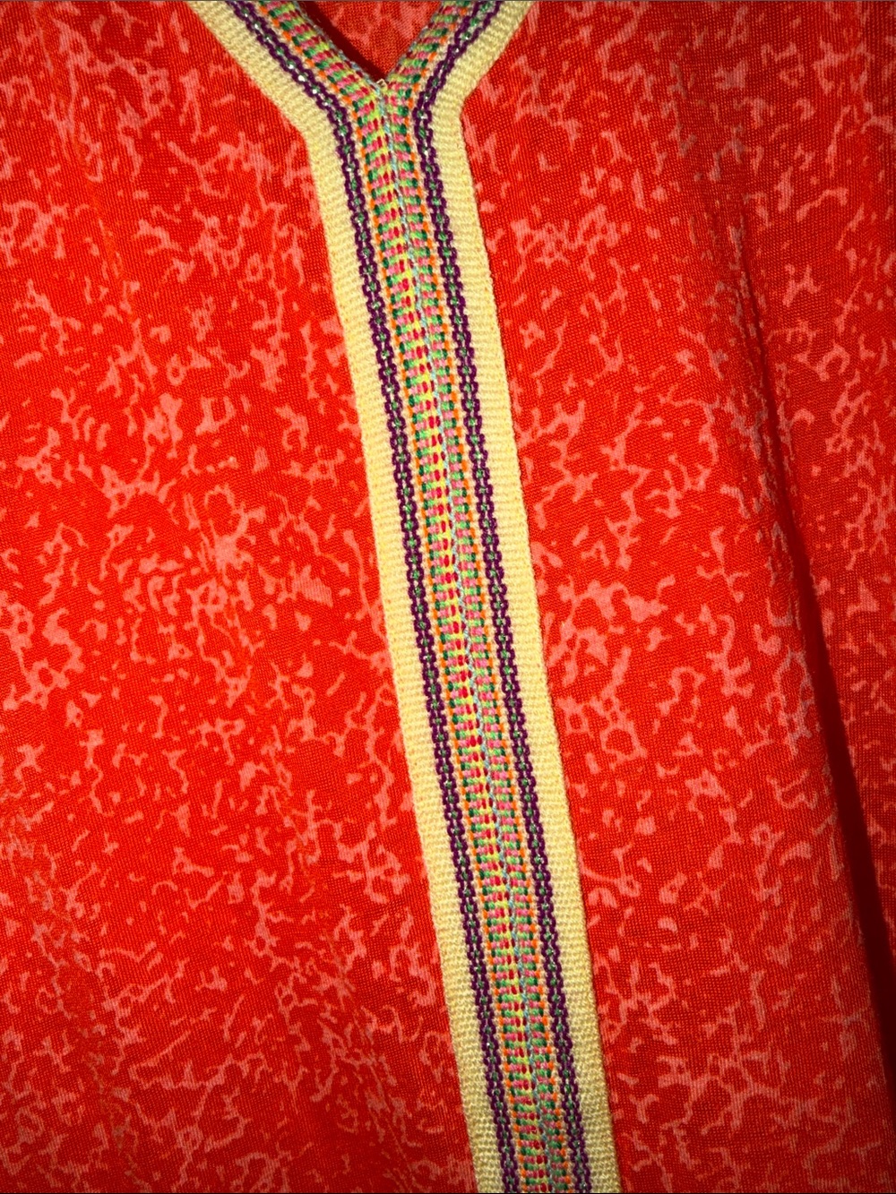 Elegant Orange Maxi coverup Dress - Picture 6 of 7